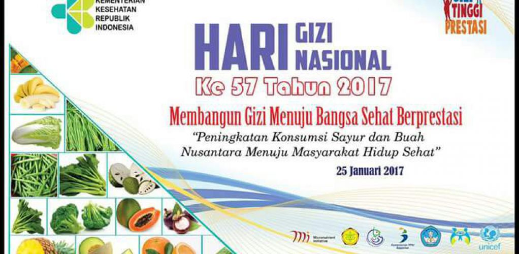 MAKAN BUAH DAN SAYUR, PESAN HARI GIZI NASIONAL 2017