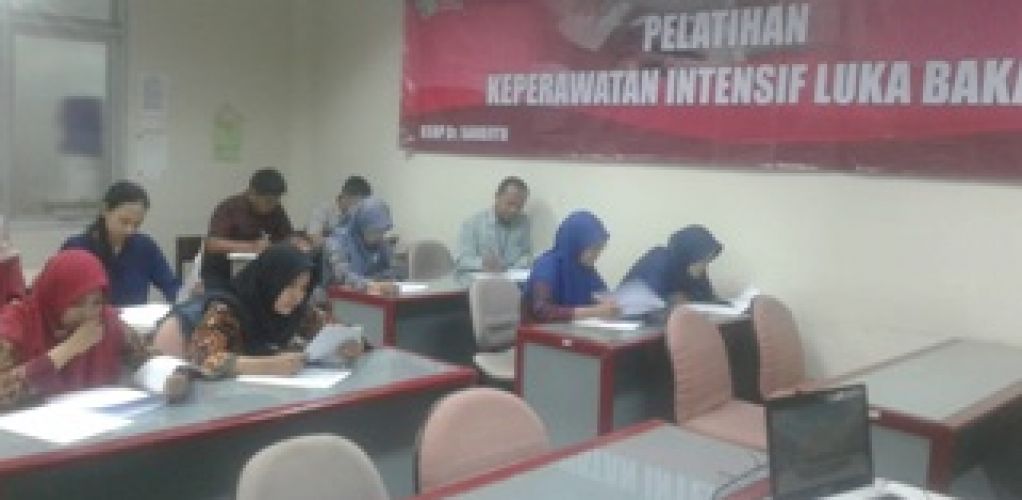 Pendidikan Pelatihan Keperawatan Luka Bakar Bagi Perawat Oleh Seksi Kesehatan Dasar, Rujukan dan Kesehatan Khusus Bidang Pelayanan Kesehatan